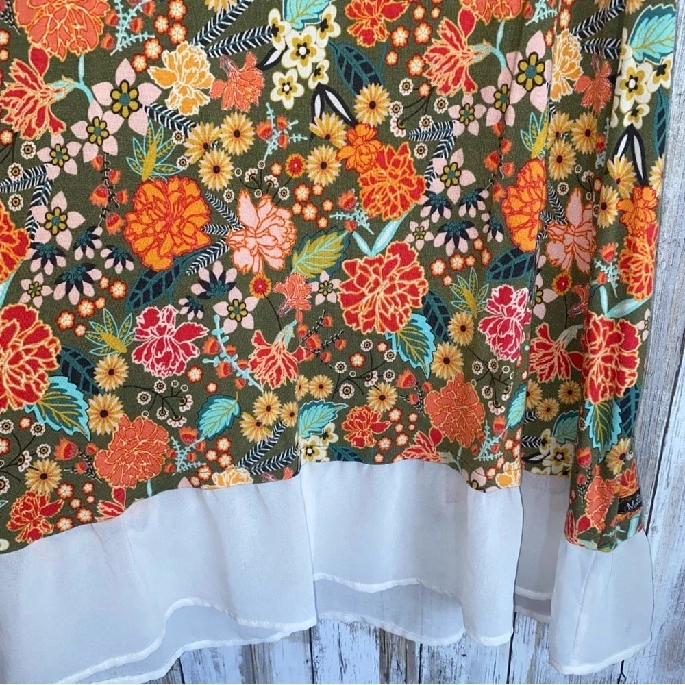 Matilda Jane Open Orchard The Adventure Begins Floral Blouse - Picture 4 of 7